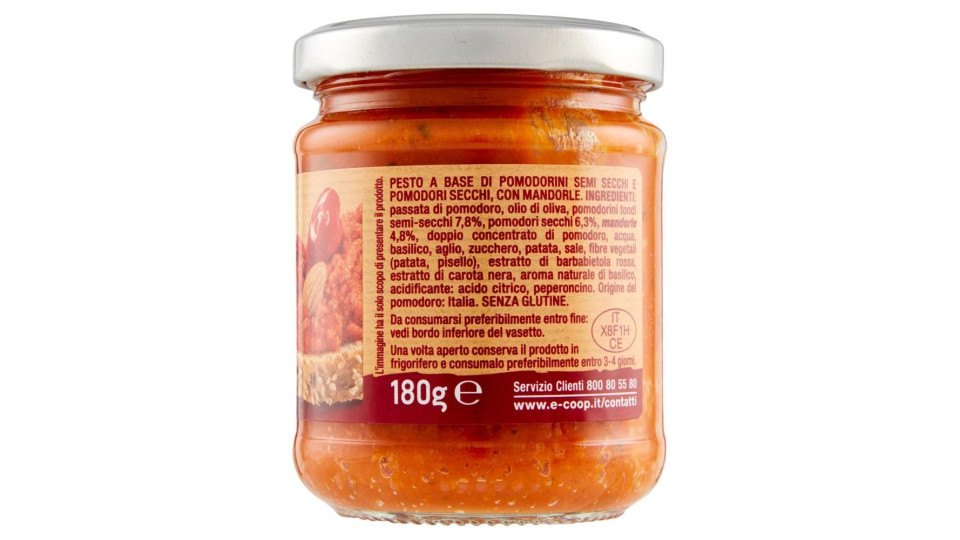 Pesto Con Pomodori Secchi E Mandorle 180 G