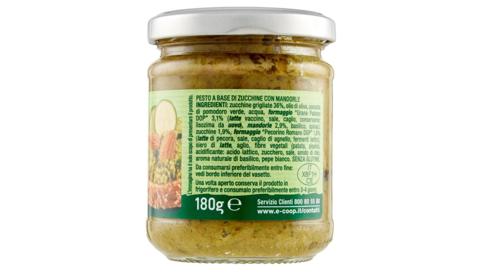 Pesto Con Zucchine E Mandorle 180 G