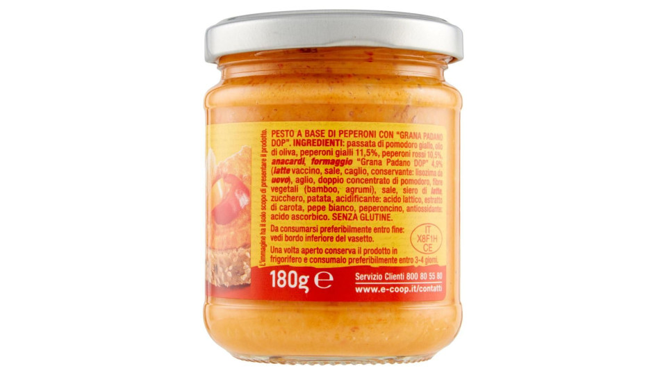 Pesto Con Peperoni E 'grana Padano Dop' 180 G