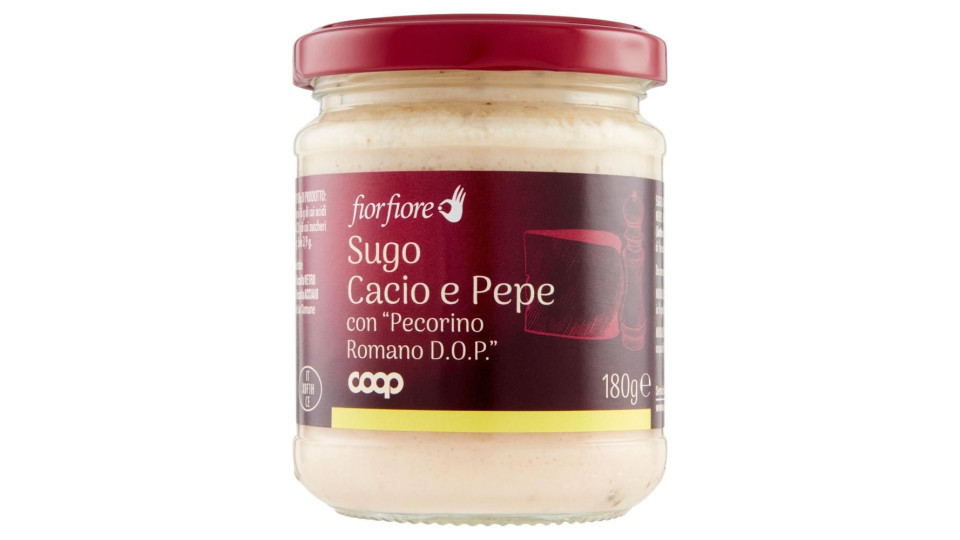 Sugo Cacio E Pepe Con 'pecorino Romano D.o.p.' 180 G