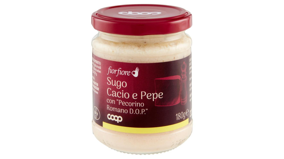 Sugo Cacio E Pepe Con 'pecorino Romano D.o.p.' 180 G