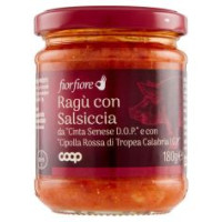 Ragù Con Salsiccia Da 'cinta Senese D.o.p.' E Con 'cipolla Rossa Di Tropea Calabria I.g.p.' 180 G
