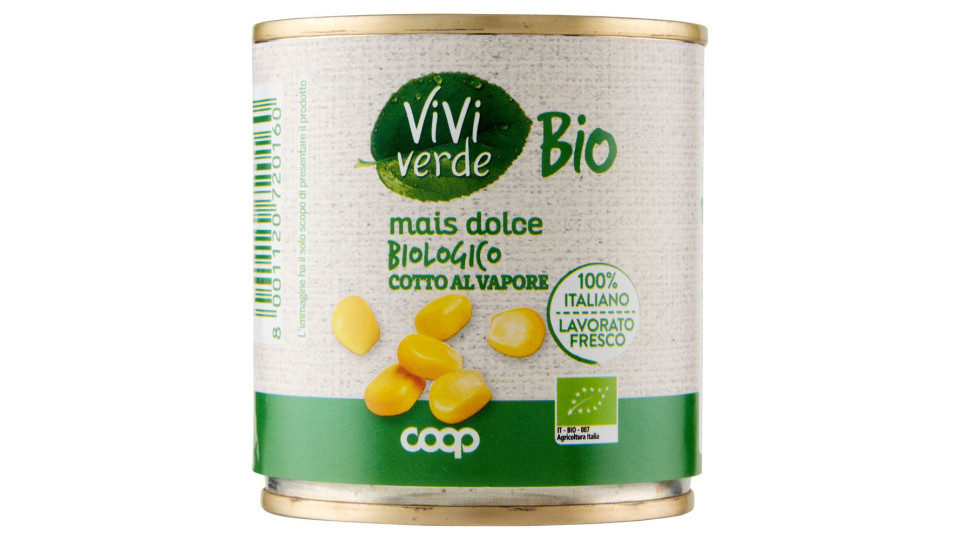 Mais Dolce Biologico Cotto Al Vapore 160 G