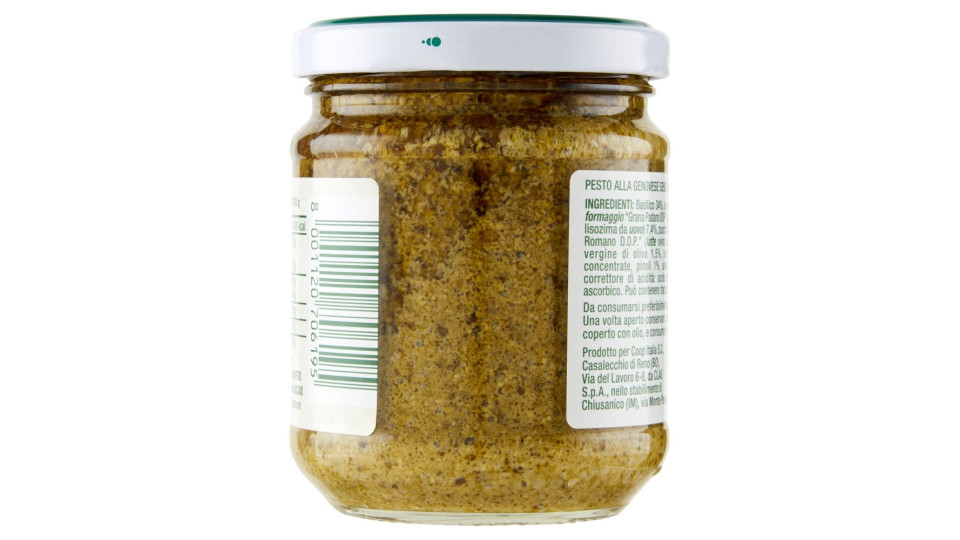 Pesto Alla Genovese Senza Aglio 190 G
