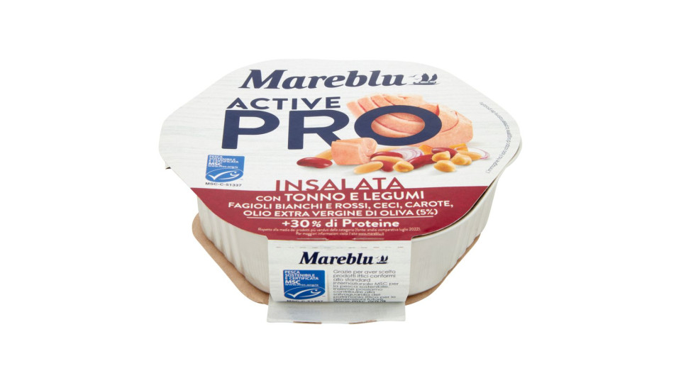 Mareblu Active Pro Insalata Con Tonno E Legumi 220 G