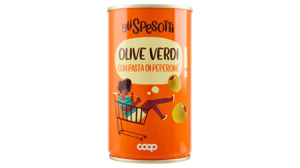 Olive Verdi Con Pasta Di Peperone 350 G