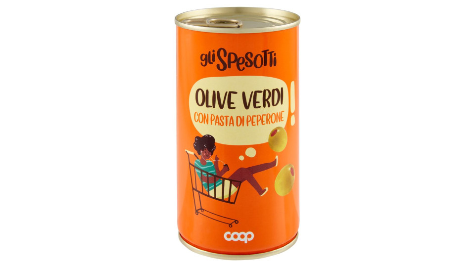Olive Verdi Con Pasta Di Peperone 350 G