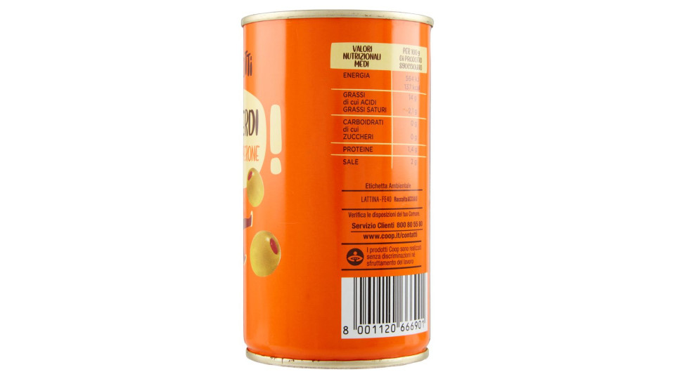Olive Verdi Con Pasta Di Peperone 350 G