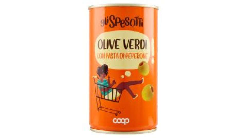 Olive Verdi Con Pasta Di Peperone 350 G