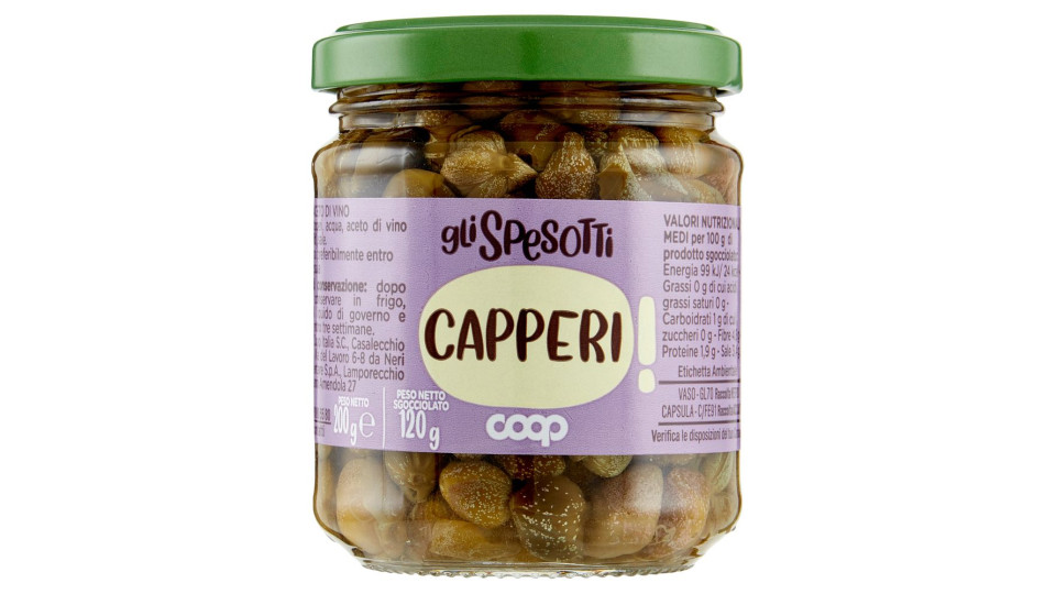 Capperi ''gli Spesotti'' 200 G