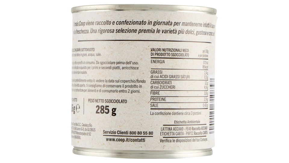 Mais Dolce Cotti A Vapore 326 G