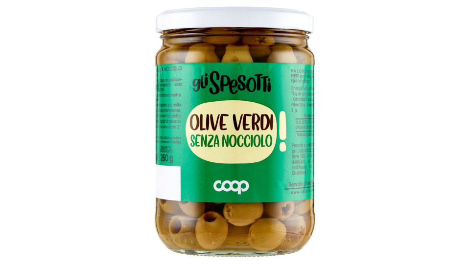 Olive Verdi Senza Nocciolo 520 G