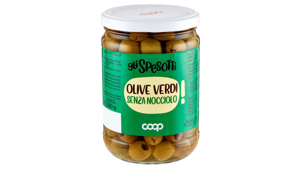 Olive Verdi Senza Nocciolo 520 G