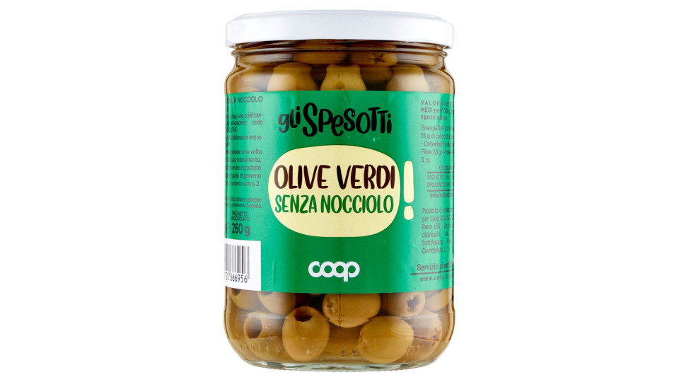 Olive Verdi Senza Nocciolo 520 G