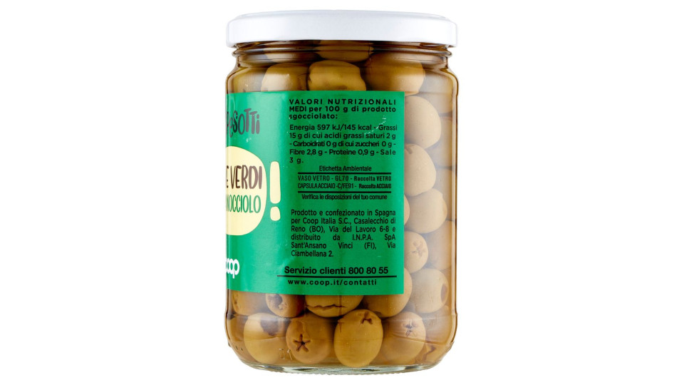 Olive Verdi Senza Nocciolo 520 G