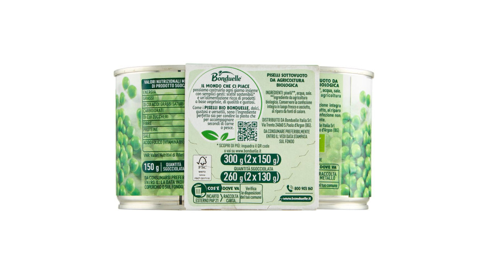 Bonduelle Bio Mais 2 X 150 G