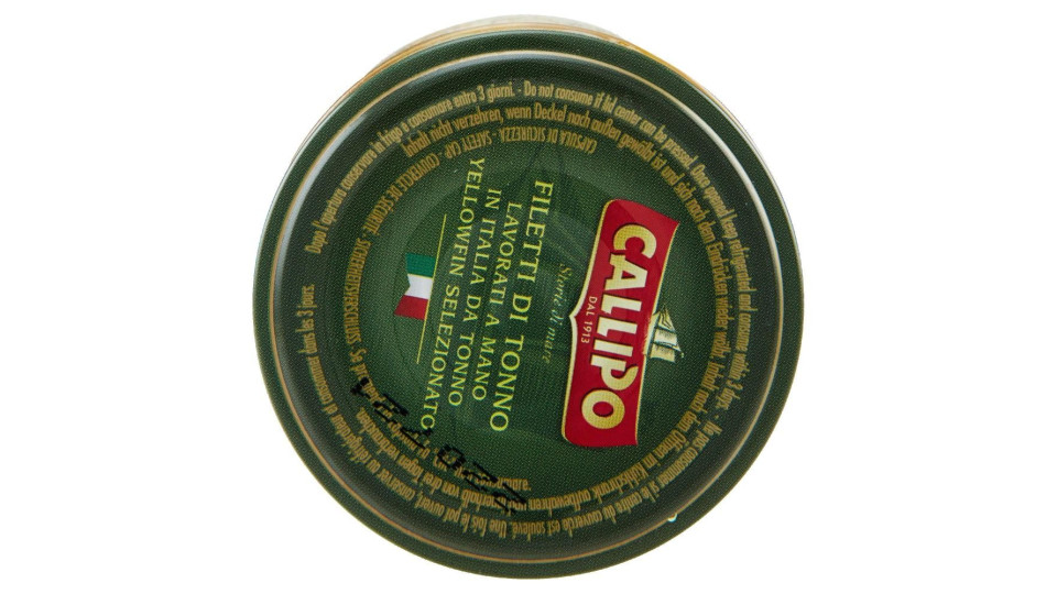 Callipo Filetti Di Tonno All'olio Extravergine Di Oliva Biologico 175 G