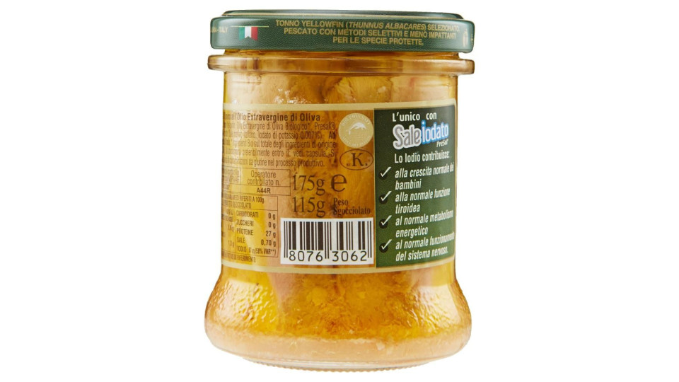Callipo Filetti Di Tonno All'olio Extravergine Di Oliva Biologico 175 G
