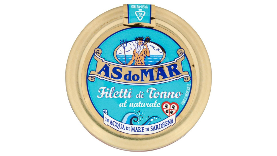 Asdomar Filetti Di Tonno Al Naturale In Acqua Di Mare Di Sardegna 150 G