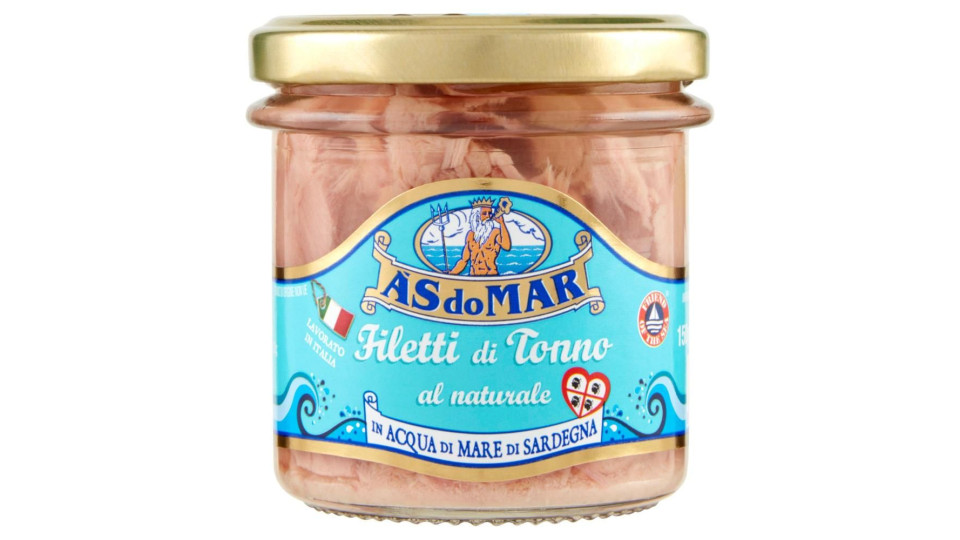 Asdomar Filetti Di Tonno Al Naturale In Acqua Di Mare Di Sardegna 150 G