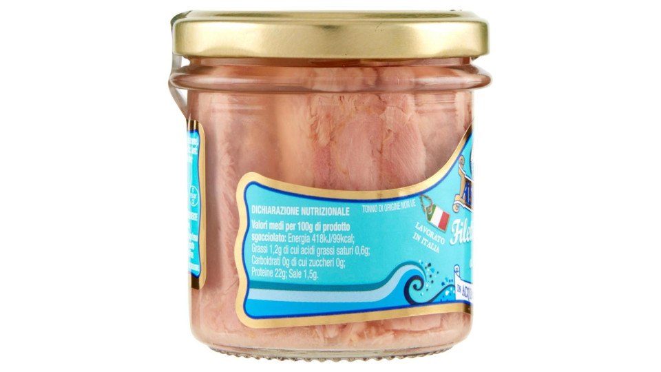 Asdomar Filetti Di Tonno Al Naturale In Acqua Di Mare Di Sardegna 150 G