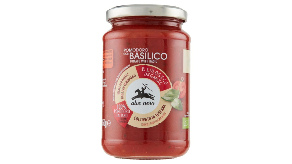 Alce Nero Pomodoro Con Basilico 350 G