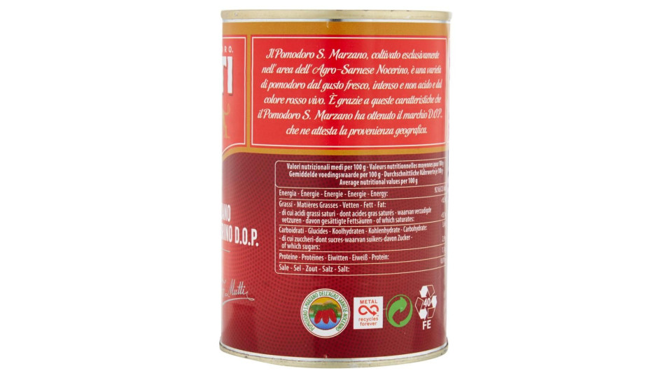 Mutti Pomodoro S. Marzano Dell'agro Sarnese-nocerino D.o.p. 400 G