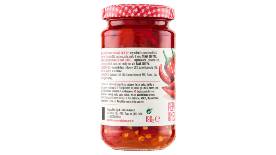 Le Conserve Della Nonna Pepic Anelli 190 G