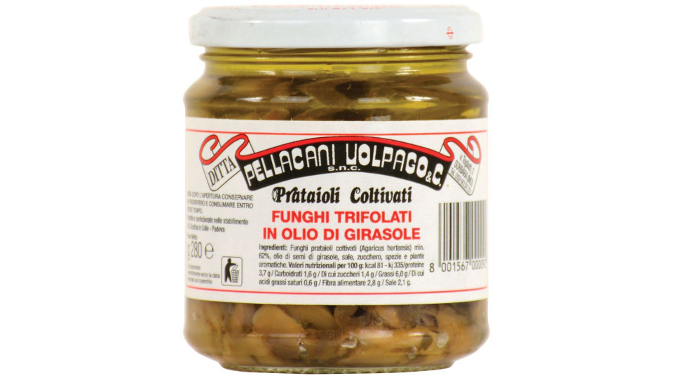 Funghi Trifolati In Olio Di Girasole 280 G