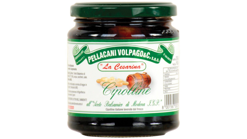 Cipolline All'aceto Balsamico Di Modena Pellacani Volpago &c. 290g.
