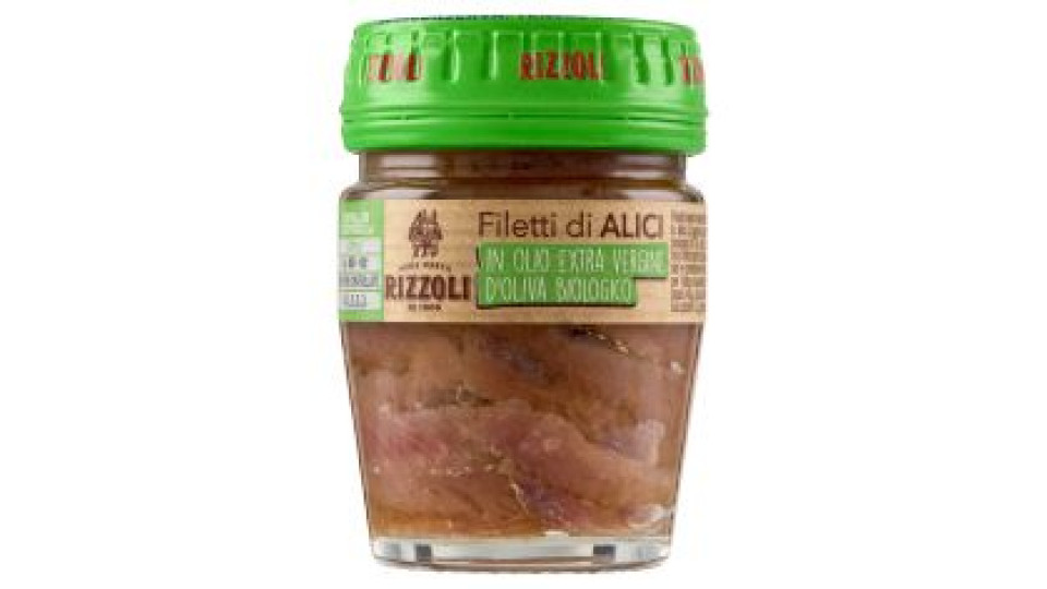 Rizzoli Filetti Di Alici In Olio Extra Vergine D'oliva Biologico 58 G