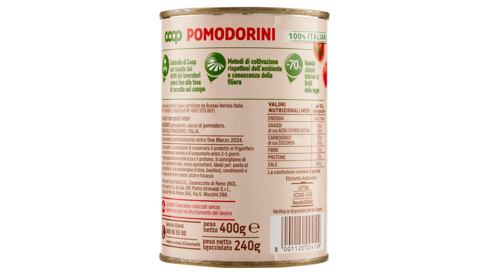 Pomodorini 100% Italiani 400 G