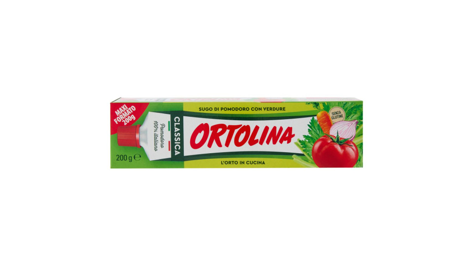 Ortolina Classica Sugo Di Pomodoro Con Verdure 200 G