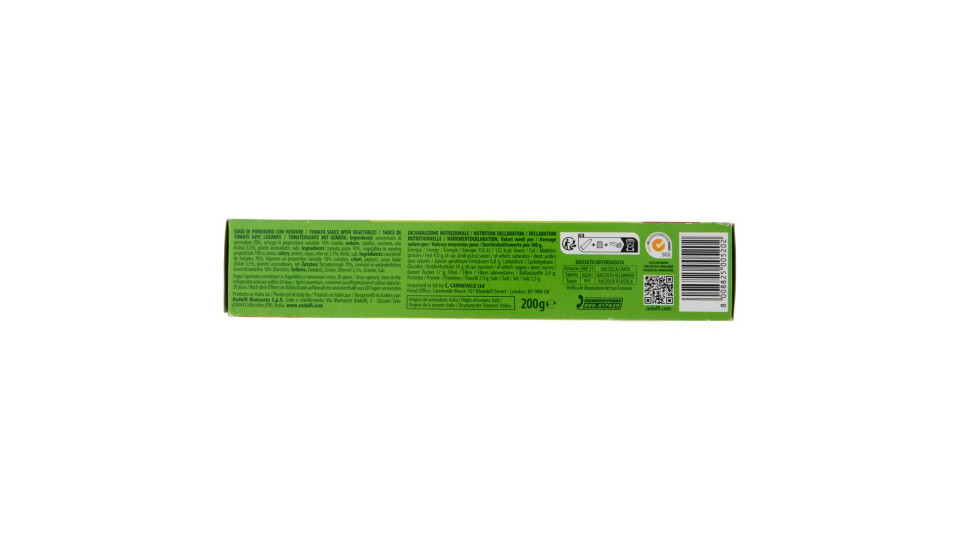 Ortolina Classica Sugo Di Pomodoro Con Verdure 200 G