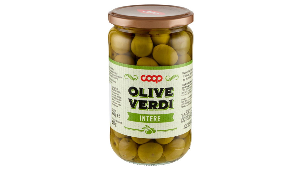 Olive Verdi Intere 560 G
