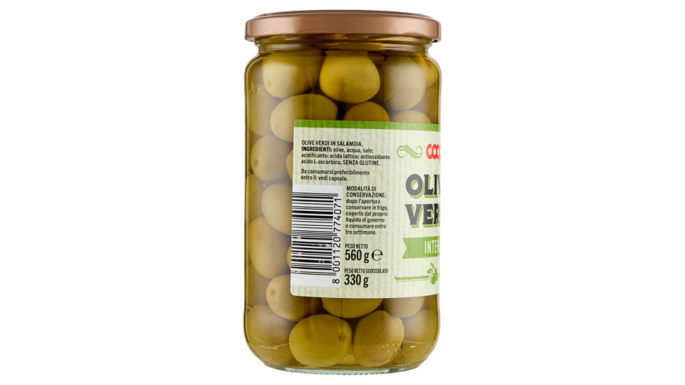 Olive Verdi Intere 560 G