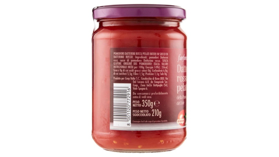 Datterino Rosso Pelato Della Piana Del Sele 350 G