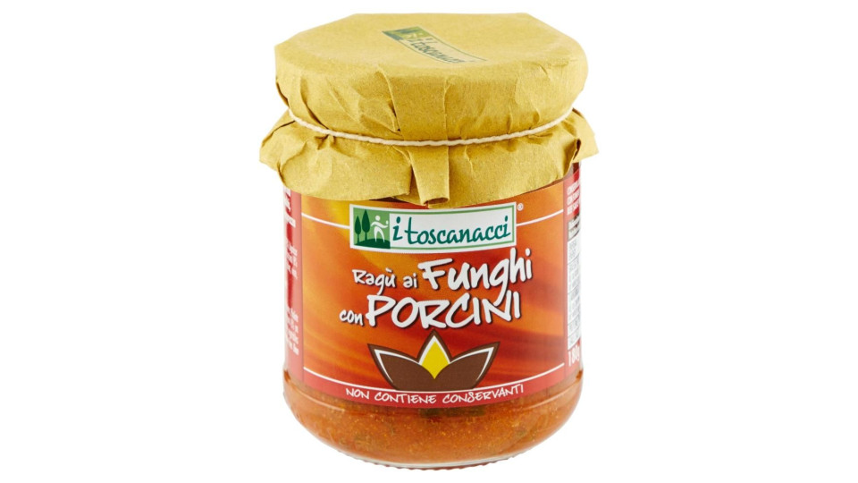 I Toscanacci Ragù Ai Funghi Con Porcini 180 G