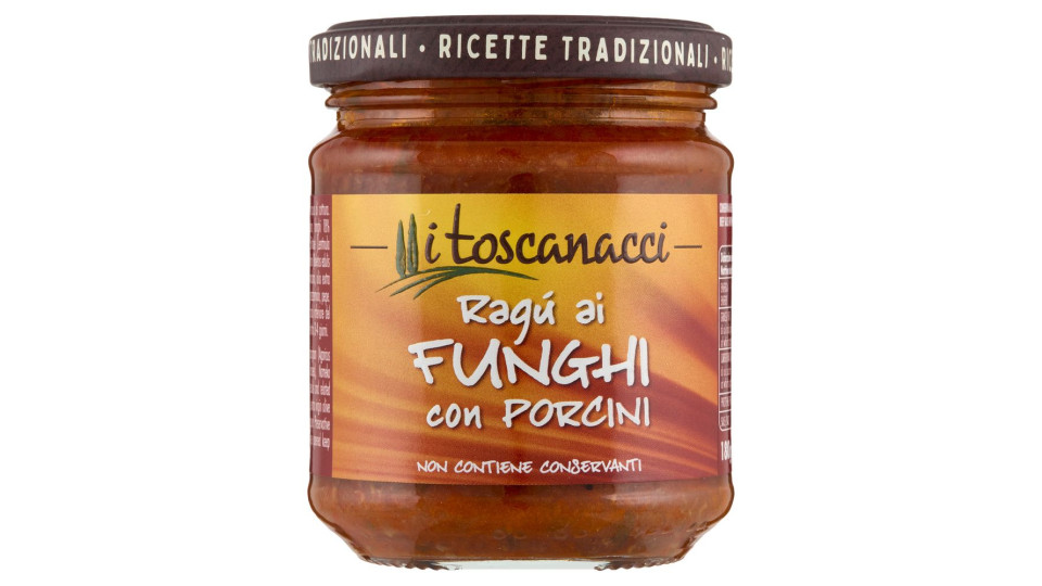 I Toscanacci Ragù Ai Funghi Con Porcini 180 G