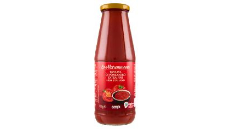 Passata Di Pomodoro Extra Fine 100% Italiano La Maremmana 700 G