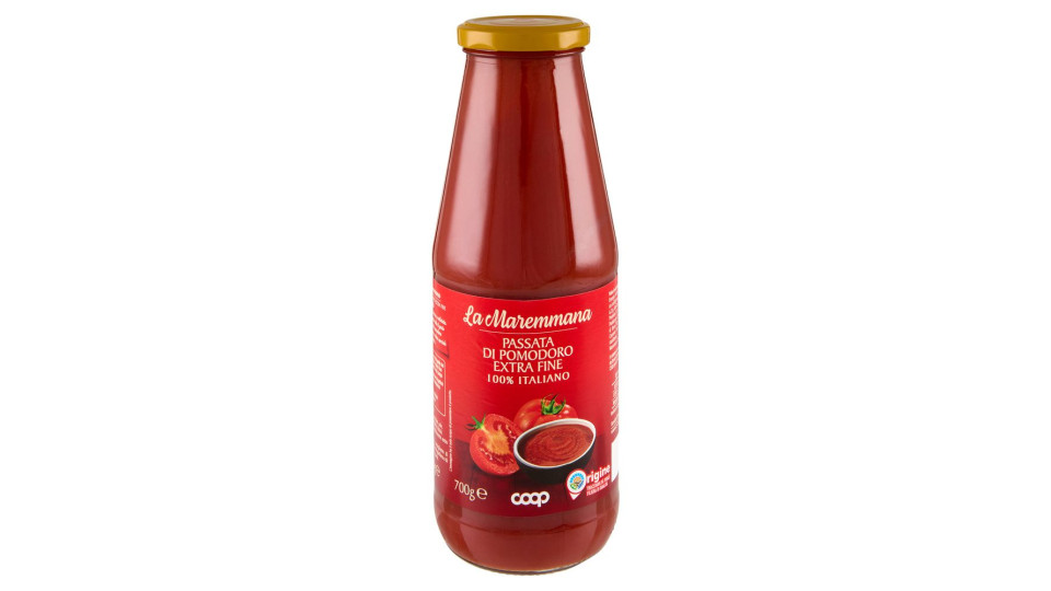 Passata Di Pomodoro Extra Fine 100% Italiano La Maremmana 700 G
