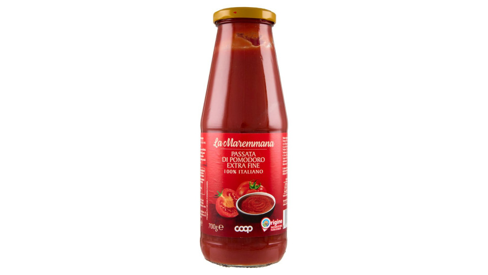 Passata Di Pomodoro Extra Fine 100% Italiano La Maremmana 700 G