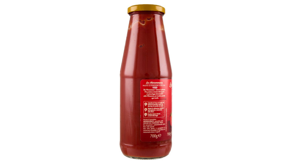 Passata Di Pomodoro Extra Fine 100% Italiano La Maremmana 700 G