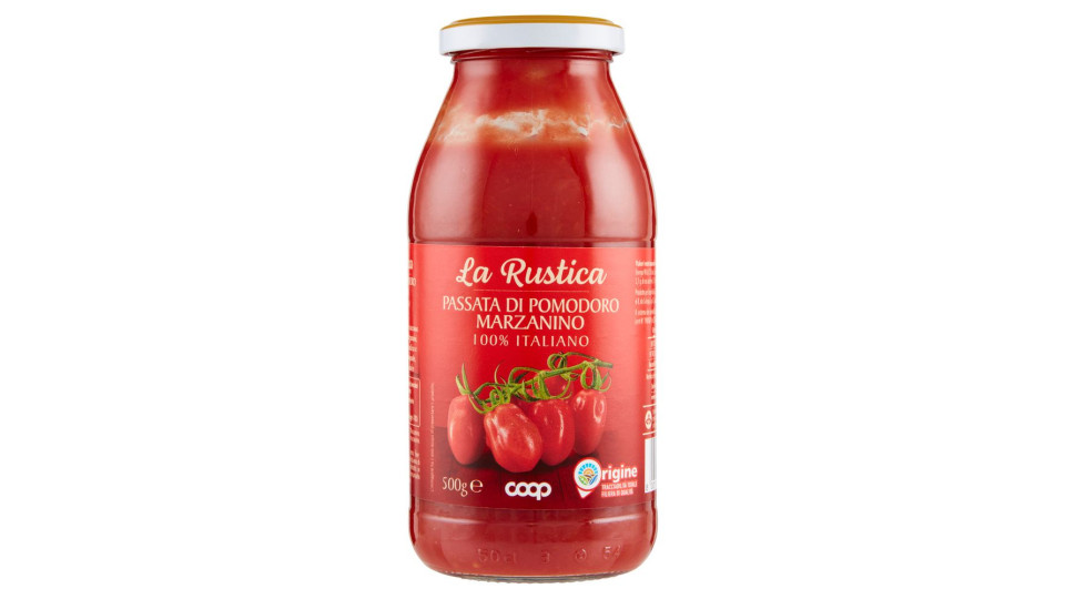Passata Di Pomodoro Marzanino 100% Italiano La Rustica 500 G