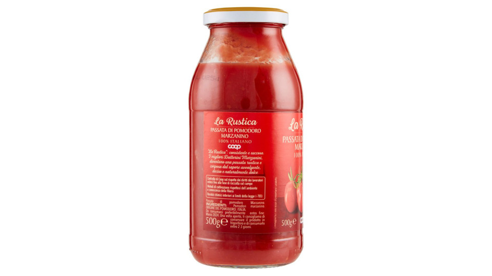 Passata Di Pomodoro Marzanino 100% Italiano La Rustica 500 G