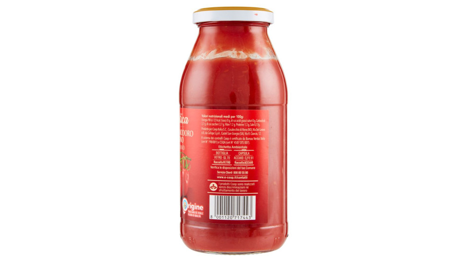 Passata Di Pomodoro Marzanino 100% Italiano La Rustica 500 G