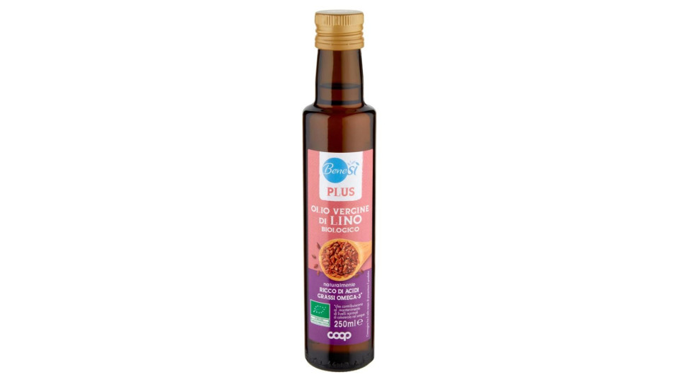 Plus Olio Vergine Di Lino Biologico 250 Ml