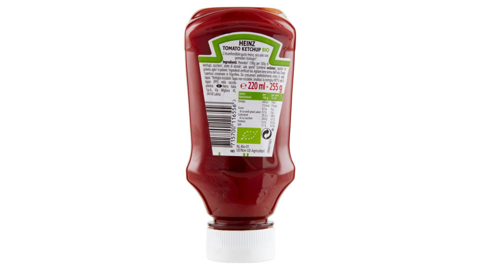 Heinz Tomato Ketchup Bio 255 G