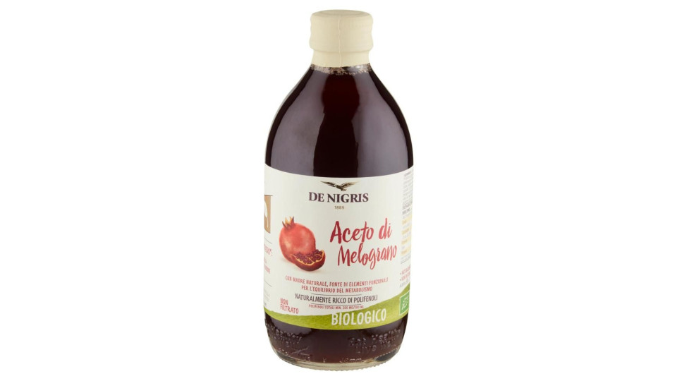 De Nigris Aceto Di Melograno Non Filtrato Biologico 500 Ml