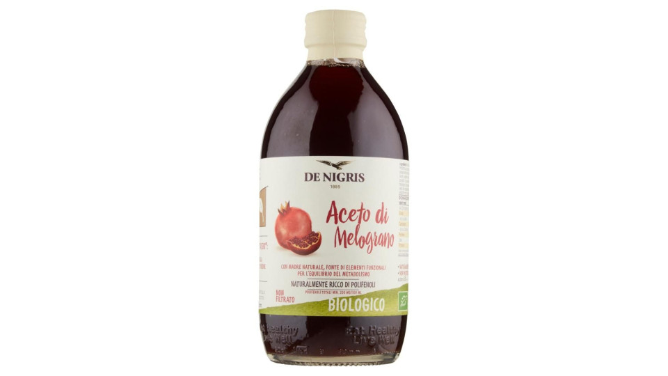 De Nigris Aceto Di Melograno Non Filtrato Biologico 500 Ml